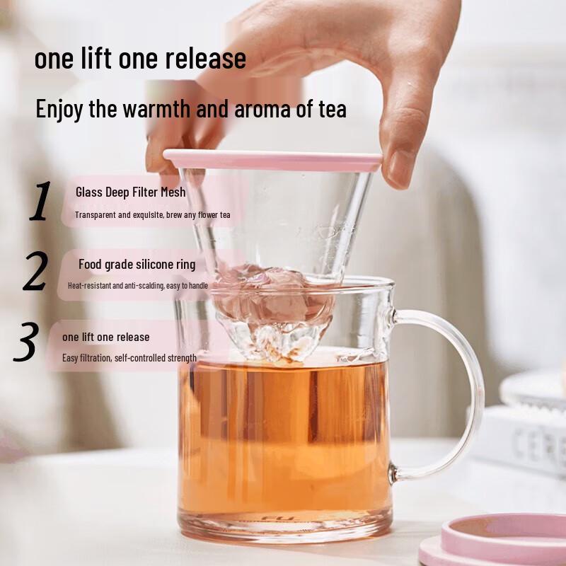Fuguang FU+ Creative Dual-Use Lid Glass Tea Cup