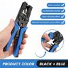 A84E-1Pc Durable Coax Compression Crimper Tool BNC/RCA/F Crimp Connector RG59/58/6 Cable Wire Cutter Adjustable Crimping Plier