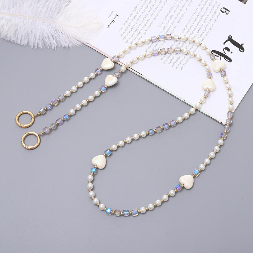Sling Crossbody Chain Beaded Pearl Strap Doll Chain Fashion Mobile Phone Lanyard
