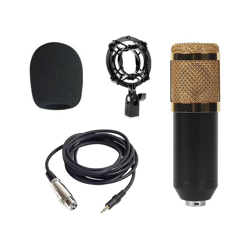 BM800 Condenser Microphone Set: Large Diaphragm, Streaming Stand, and Recording Equipment