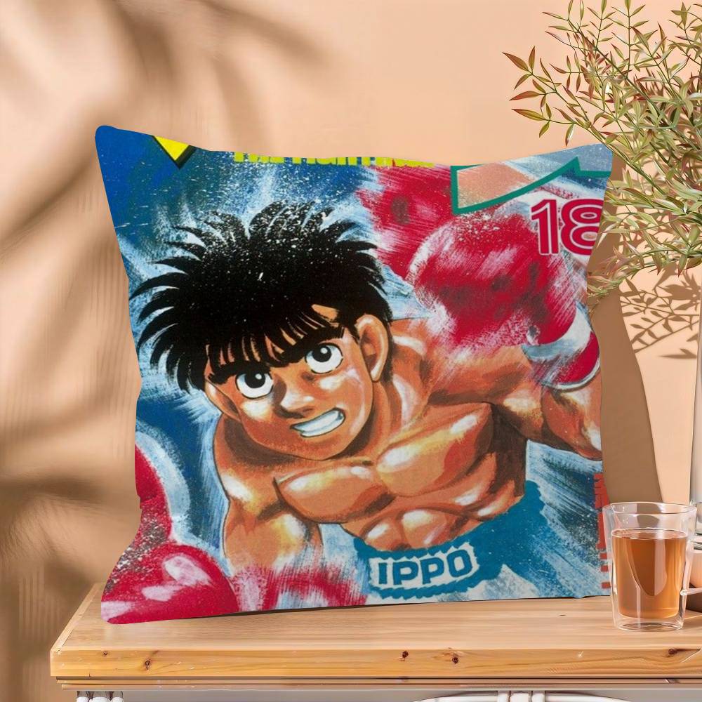 H-Hajime No Ippo Anime Boxing Personalized Pillow Cover Kids Bedroom Wild Party Decor Pillowcase Kid Birthday Shower Gift