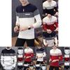 Men's Casual Round Neck Striped Knitwear Jumper With Slim Fit Design