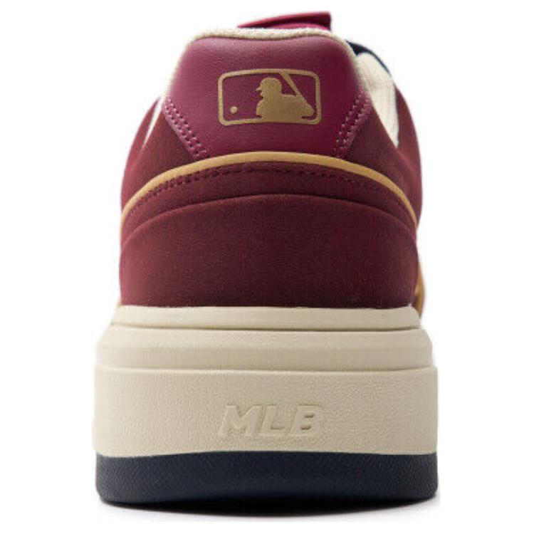 MLB Chunky Liner Slip Resistant Abrasion Resistant Low top Skateboard Shoes Unisex Burgundy Sneakers 3ASXCLS3N-43WIS