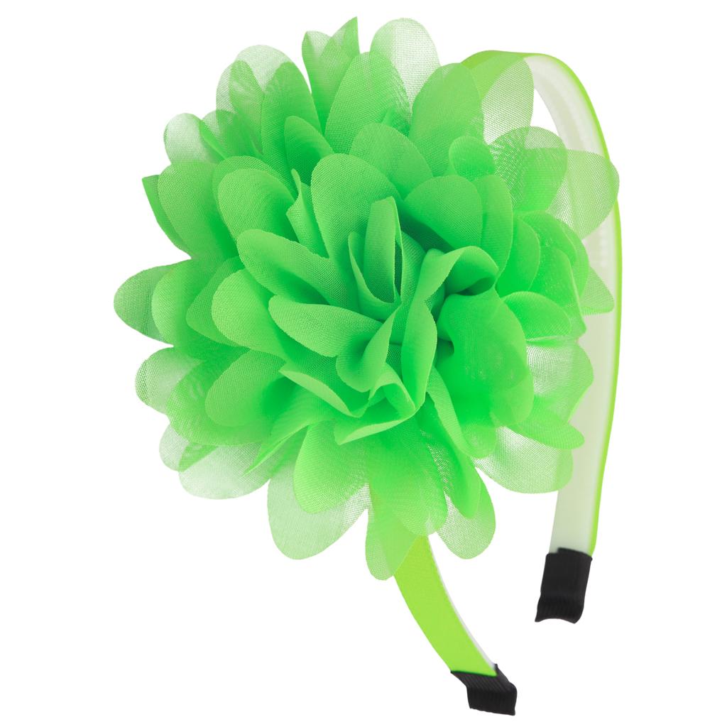 1PC Chiffon Flower Headbands Kids Girls Plastic Teeth Hairbands Floral Headband Children Girls Fashion Hair Aceessories