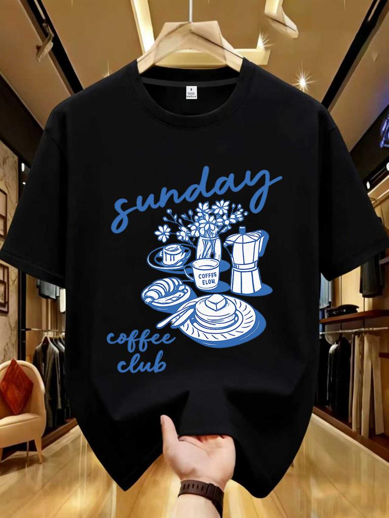 Graphic Print Drop TShirt Short Sleeve Crew Neck Casual Spring Summer Clothing Harajuku Sleeve Casual Aesthetic Clothes Tops
