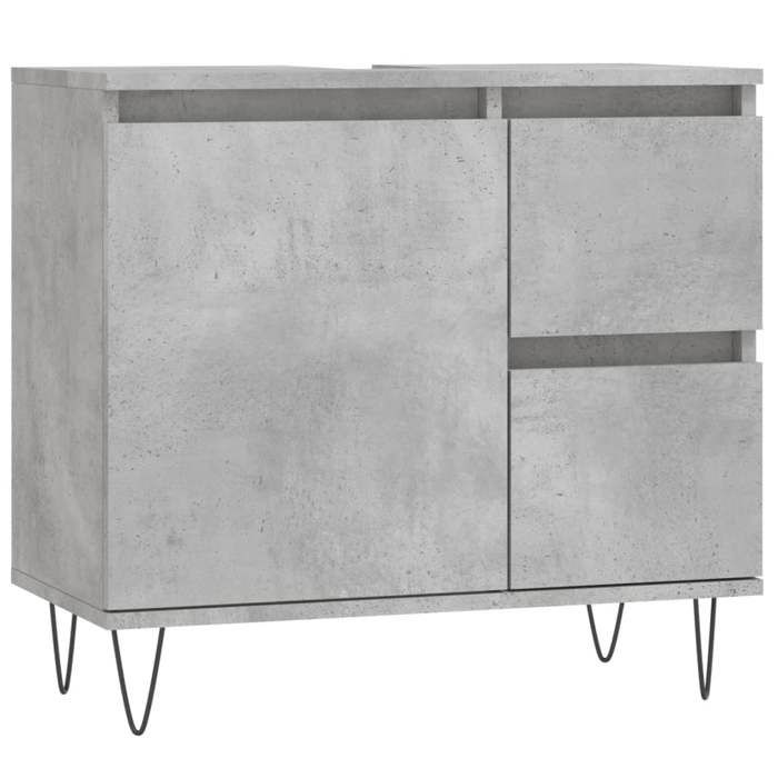 VidaXL Bathroom Cabinet Concrete Grey 65x33x60 Cm 831608