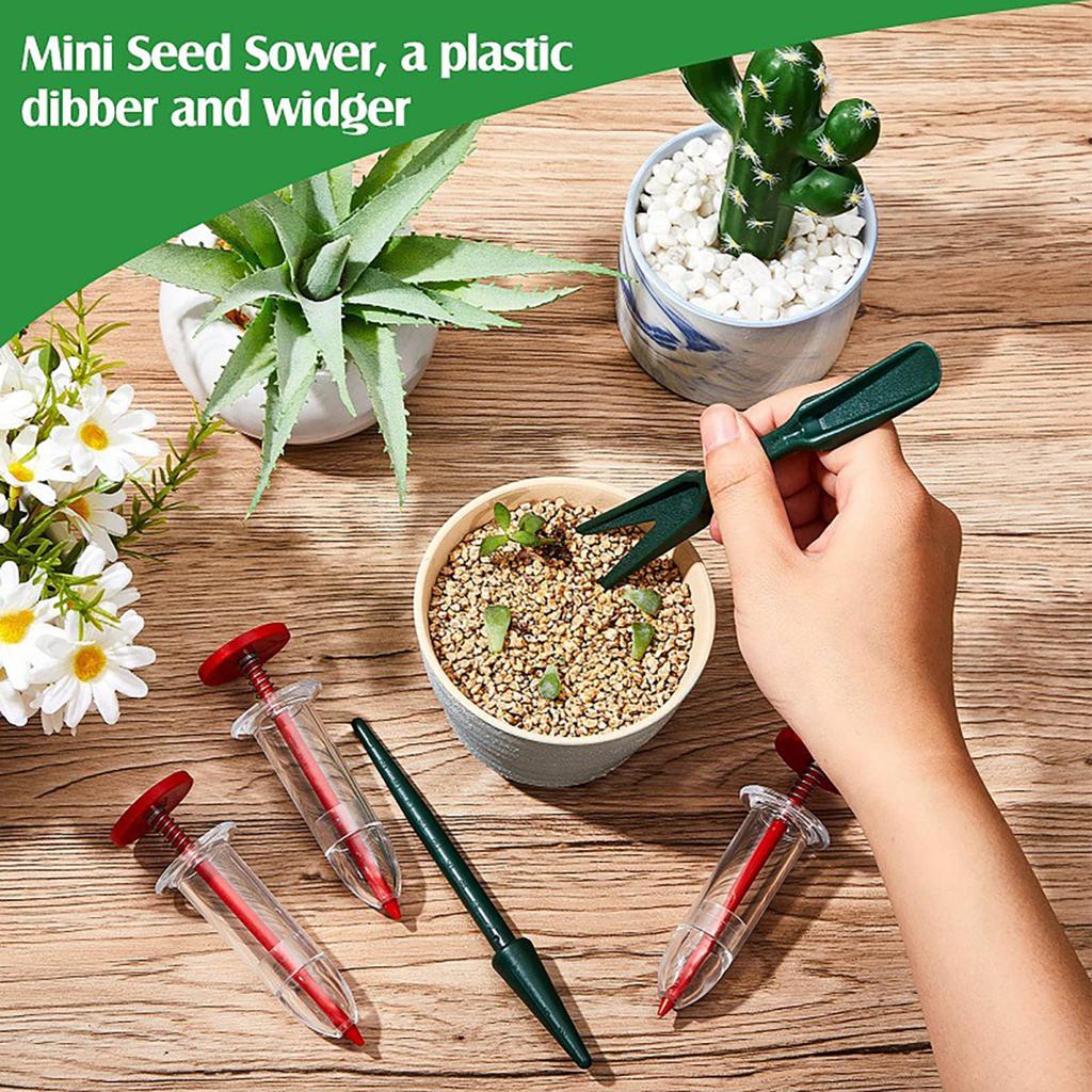 Mini Seeds Spreader Set Manual Sowing Seeds Dispenser Handheld Seeds Sower for Tiny Seeds Garden Transplanting Planting