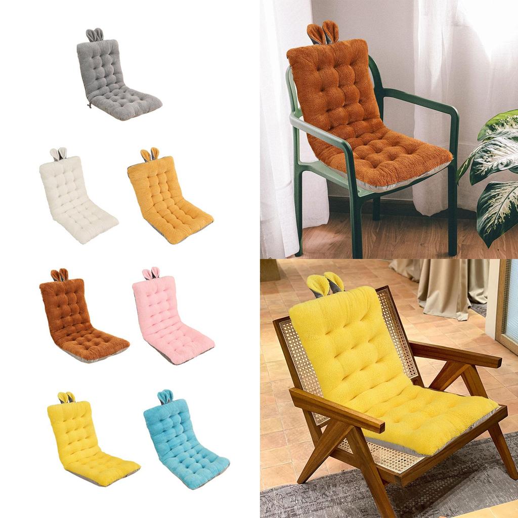 Office Chair Cushion with Fixing Band Cute Soft Chair Seat Pad Back Cushion with Ties for Dorm Bedroom Living Room Apartment Car