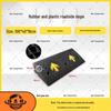 Household Rubber Threshold Ramp for Curbs and Slopes: Car and Road Edge Climbing Pad