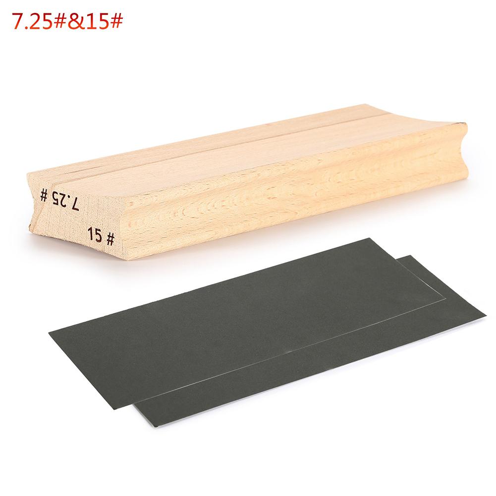 Two-Way Radius Sanding Block For Fret Leveling Fingerboard Guitar Sanding Block Maple Wooden Guitar Fret Leveling Tools