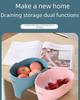 Elephant Multi-Purpose Kitchen Storage Basket - Perfect for Draining, Washing, and Storing Fruits and Vegetables.