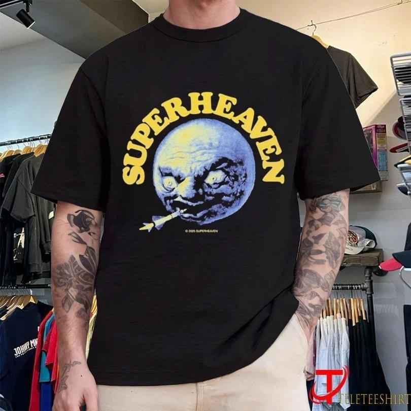 

Superheaven Mr Moon Rocket 100% Cotton T-shirt Mens Tees Top S to 5XL 2F1390 L