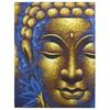 Buddha Canvas Wall Art - Gold Face Lotus Flower