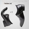 Aofu 2266 Men's Pointed Toe Slip-On Leather Formal Shoes