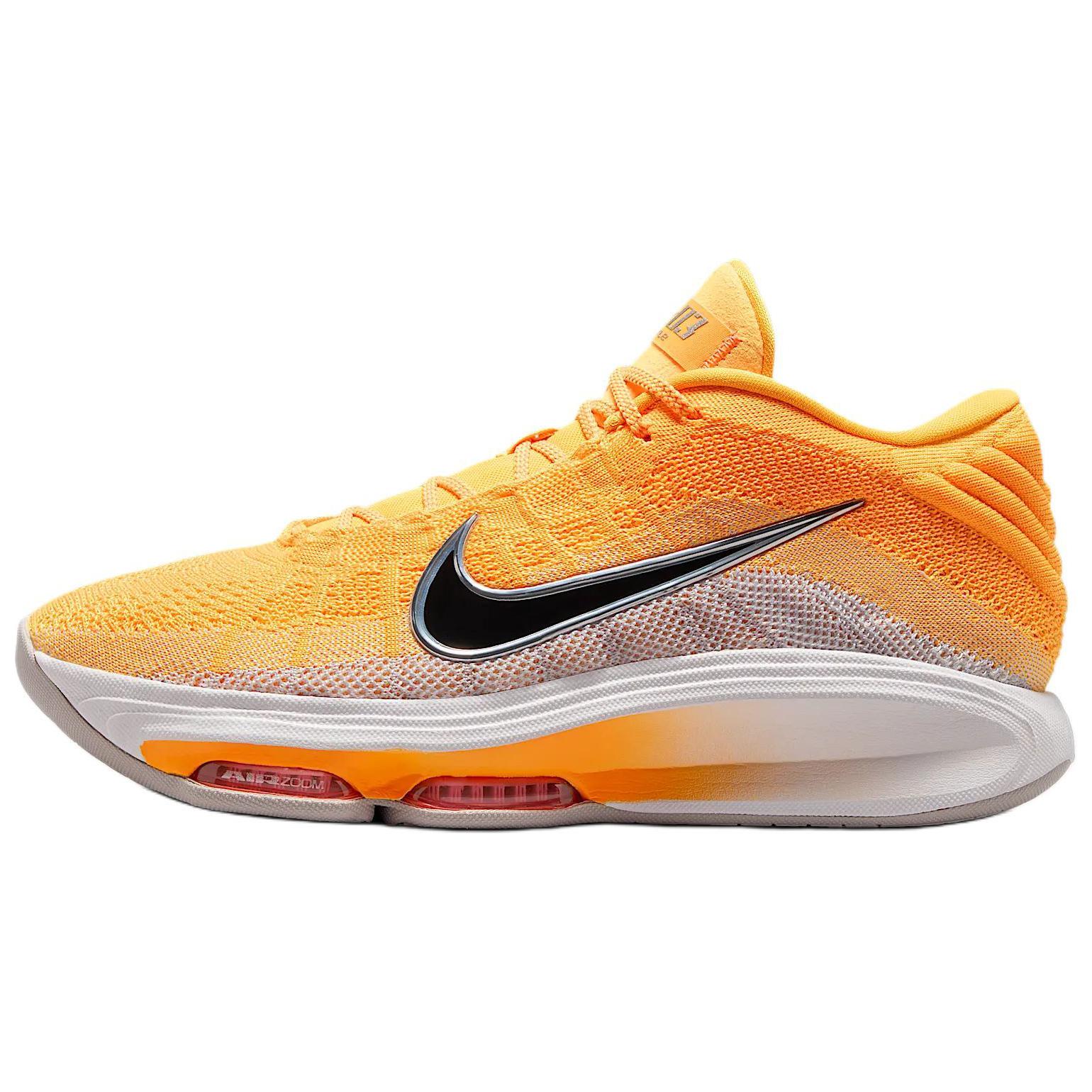 

Nike Air Zoom GT Hustle 3 Противоскользящие Износостойкие Низкие Баскетбольные Кроссовки Мужские Оранжевые Серые Повседневные FV5952-800 44.5