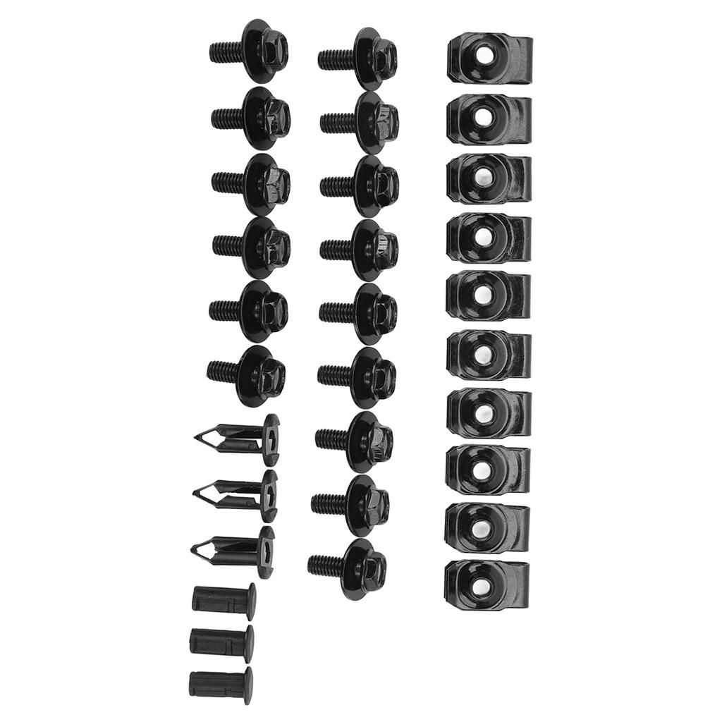 28Pcs Engine Fender Splash Guard Shield Kit Impact Resistant Engine Chassis Splash Guard Clips Kit Replacement for