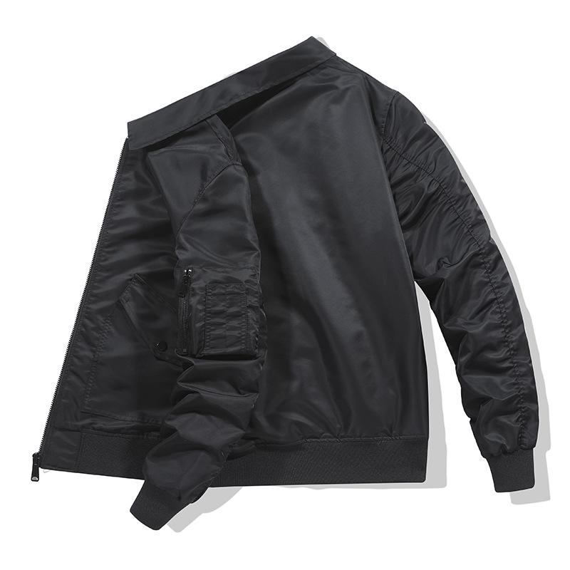 Autumn and Winter Lapel Jacket Bomber Jacket Men's Flight Jacket