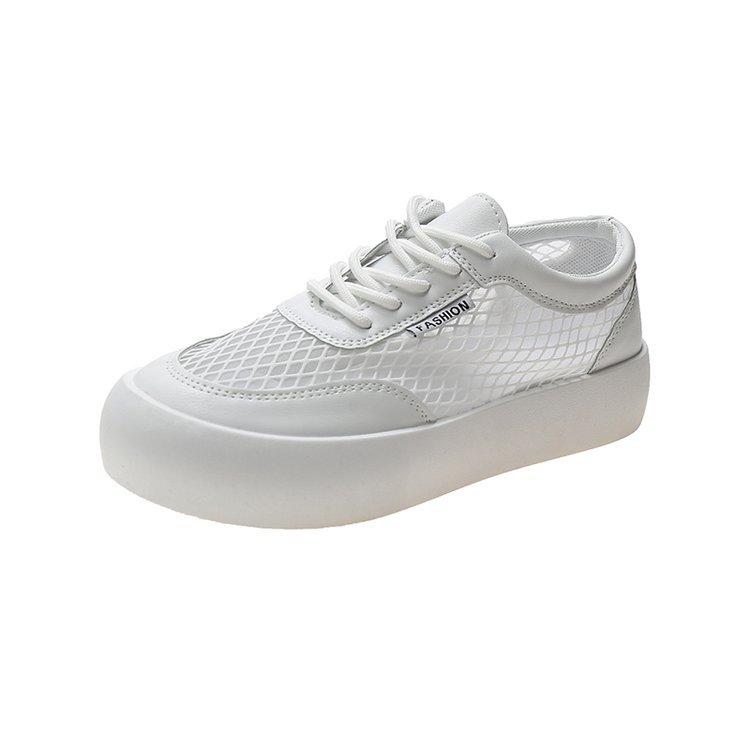 Nuove scarpe casual traspiranti in mesh estivo Scarpe sportive casual con lacci sul davanti e punta tonda