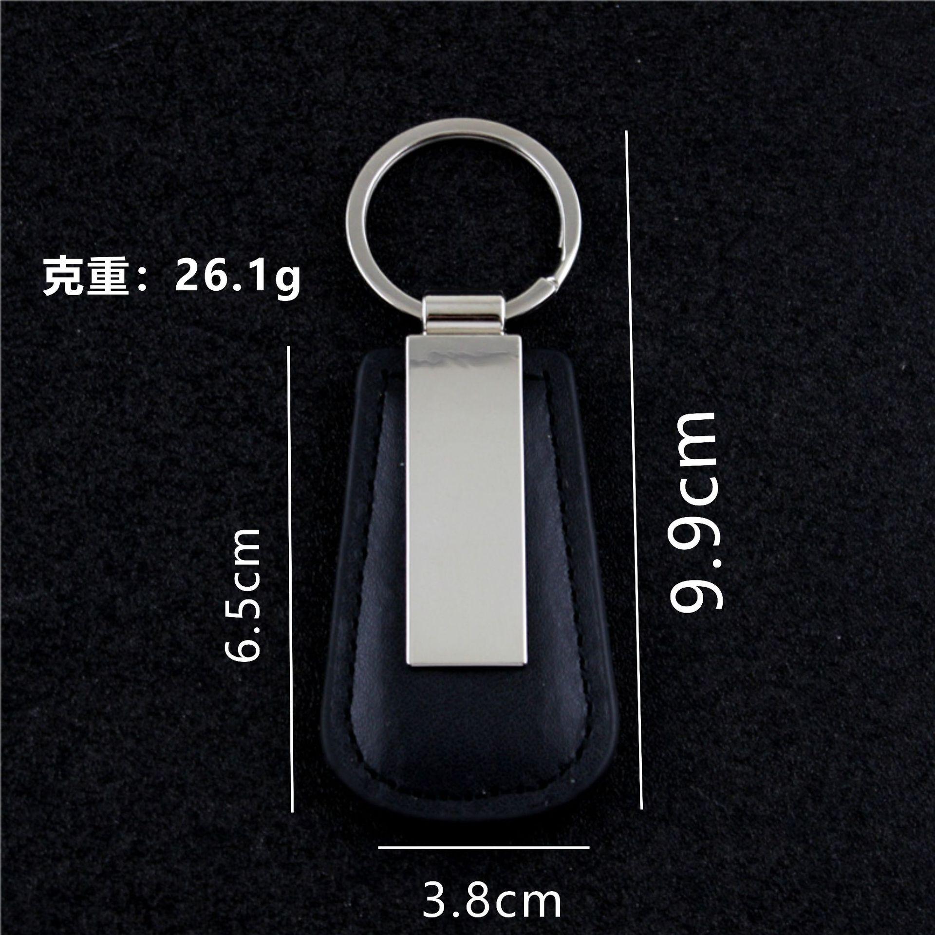 

Custom LOGO Name Metal Leather Keychain Car Moto Keyring Motorcycle Pendant Key Chain Ring Gift Custom Logo