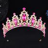 DIEZI 21 Colors Luxury Elegant Crystal Crown Hair Accessories Tiara For Women Party Rhinestone Bridal Crown New Hair Jewelry
