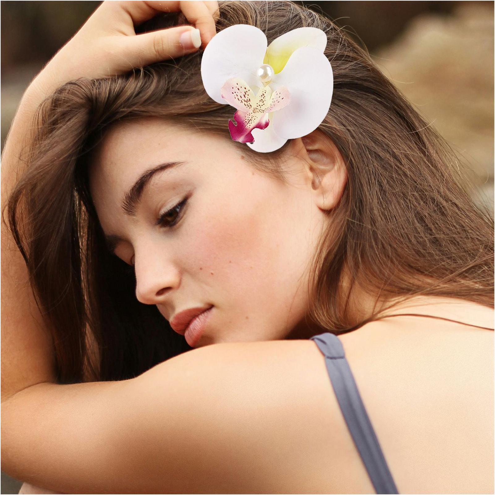 

Flower Clips For Hair 9 Pieces Artificial Flower Hairpins Anti-Slip Holiday Styling Accessories Elegant Floral Barrettes For CHINA