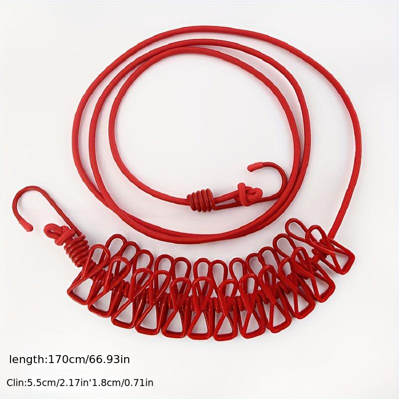 1Pc Scalable portable travel clothing line, indoor clothing drying line, outdoor camping accessories