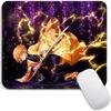 Small Mouse Pad Anime Demon Slayer Gamer Edge Stitched Standard Gaming Mousepad Travel Mouse Mat Non-Slip Office Mousemats
