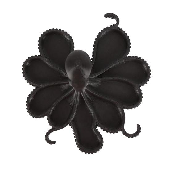 

Поднос для хранения украшений в виде осьминога с 8 отделениями, многоцелевой органайзер-держатель для ожерелий, колец, серег, мелочей, сервировочный поднос, украшение