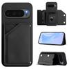 For Google Pixel 10 Pro/10 Case Card Holder Kickstand Skin-Touch Phone Cover with Wrist Strap