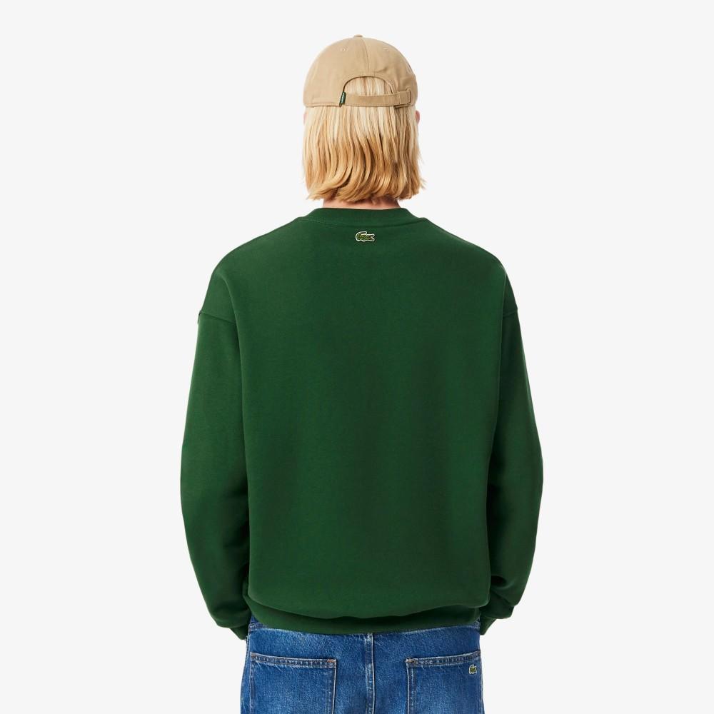 Lacoste Men's Big Graphic Loose Fit Crew Neck Sweatshirt SH5888-55N132