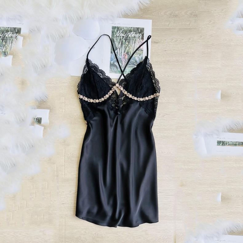 Summer Sexy Two-piece Robe Set for Women Kimono Bathrobe Robe Lace Pajamas Pajamas Loose Rayon Home Wear Casual Wear