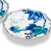 Kutani Ware Iwataya Pair of No. 6 Plates with Blue and White Grapes AP7-0230