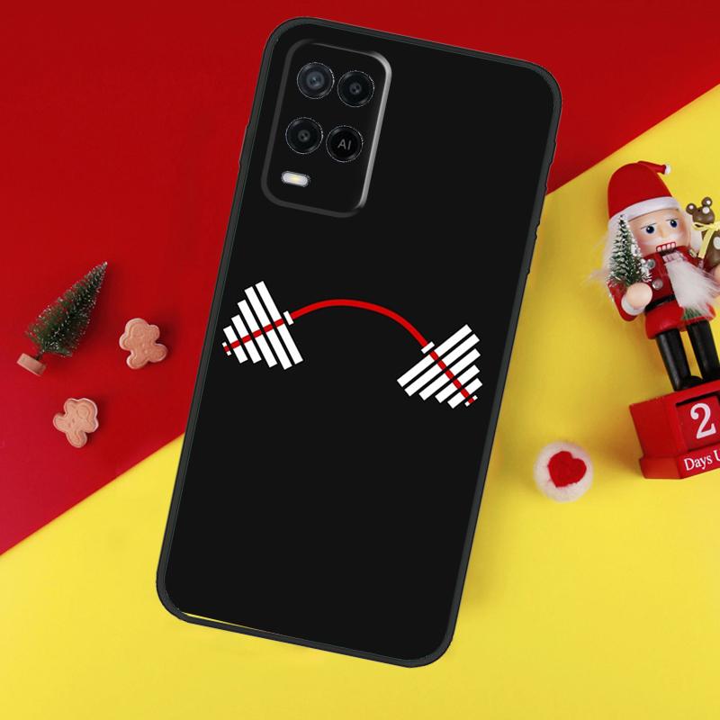 Bodybuilding Gym Fitness Case For Oppo A94 A74 A54 A60 A40 A80 A16 A76 A96 A98 A58 A78 A18 A38 A57 A17 A15 A5 A6 Pro
