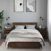 VidaXL Bedside Tables 2 Pcs Smoked Oak 40x40x55 Cm Engineered Wood, Bedside Furniture, Side Table, Bed Cabinet, 846079