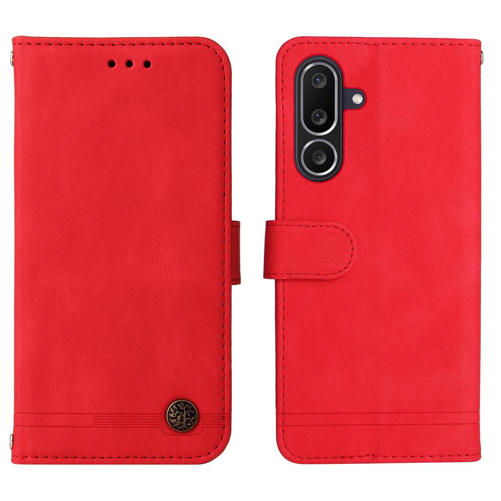 For Samsung Galaxy M56 5G Leather Wallet Cases Skin Touch Phone Cover Stand with Strap