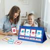 CVC Word Builder Desktop Pocket Chart with Flash Cardsfor Kids, Kindergarten