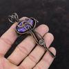 Charoite Pendant Copper Wire Wrapped Pendant Handmade Amazing Pendant Gemstone Jewelry For Gift Antique Copper Jewelry Wire Wrapping Pendant