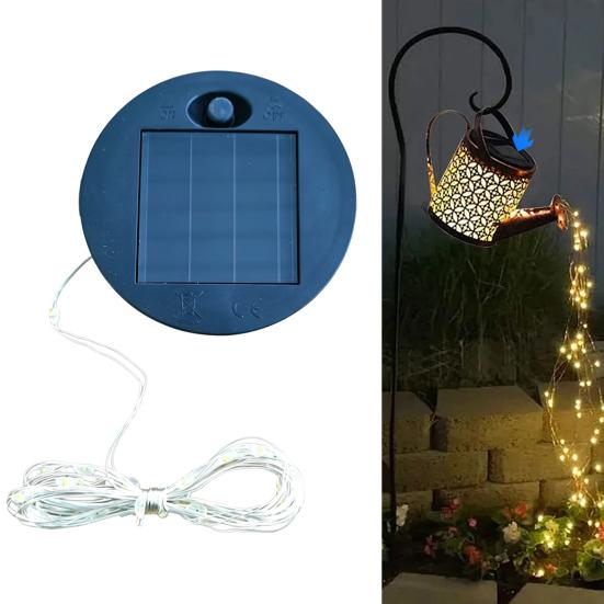 Solar-Einmachglasdeckel mit Licht, Outdoor-Glasflaschen-Solarleuchte mit LED-Lichterkette, Wasserdichtes Ladezubehör für Garten, Terrasse, Camping
