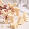 Christmas Tree Ornament Silicone Candle Mold DIY Snowflake Elk Gingerbread Man Crafts Making Soap Resin Molds Home Xmas Decor