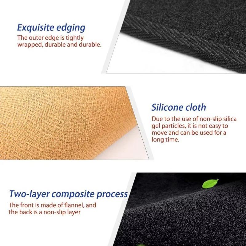 Car Dashboard Dashmat For Citroen Berlingo K9 2018~ 2024 Anti-sun Anti-Slip Center Console Dash Mat Cover Mat Accessories
