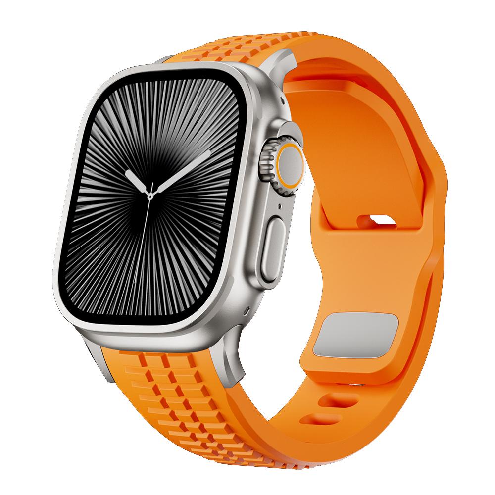 Luxury Silicone Band For Apple Watch Ultra 3 49mm Series 11 10 46mm Sports Bracelet For iWatch 9 8 7 6 SE 45mm 44mm Strap Correa