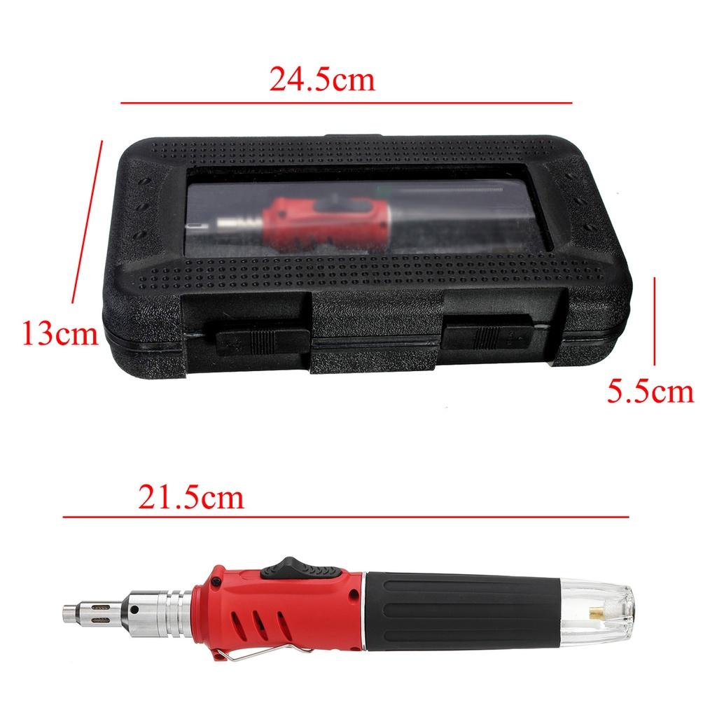 

Газовая паяльная лампа с электронным поджигом 10-в-1 с функцией автоматического поджига 24,5x13x5,5 см