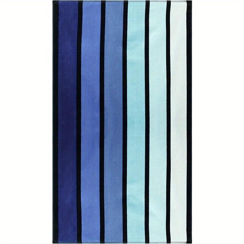 

Beach Towel Colorful Stripes Printed Pattern Sun Protection Windproof Suitable For Swimming Pool Camping Travel Blanket W40*H60(CM)