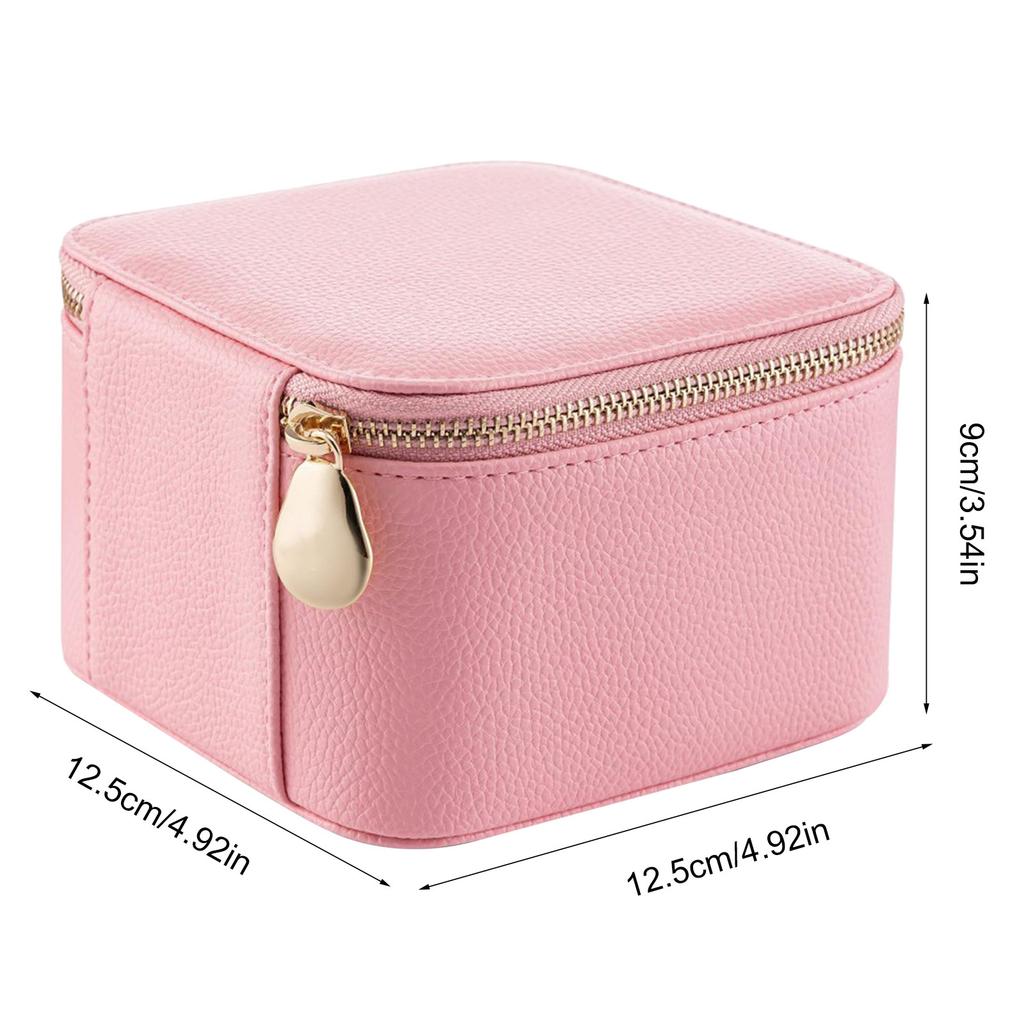 Chic Jewelry Case with 6 Compartments Small Jewelry Display Box Stylish Jewellery Organizer Elegant Gift for Women