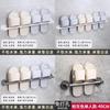 Space Aluminum Wall Mount Shoe Rack For Bathroom With Waterproof Adhesive Installation Modern Design For Home Organization