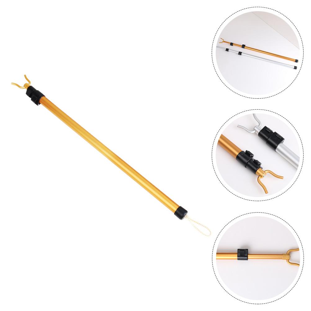 

1Pc Creative Clothes Pole Clothes Drying Pole Household Clothes Drying Rod золотистий