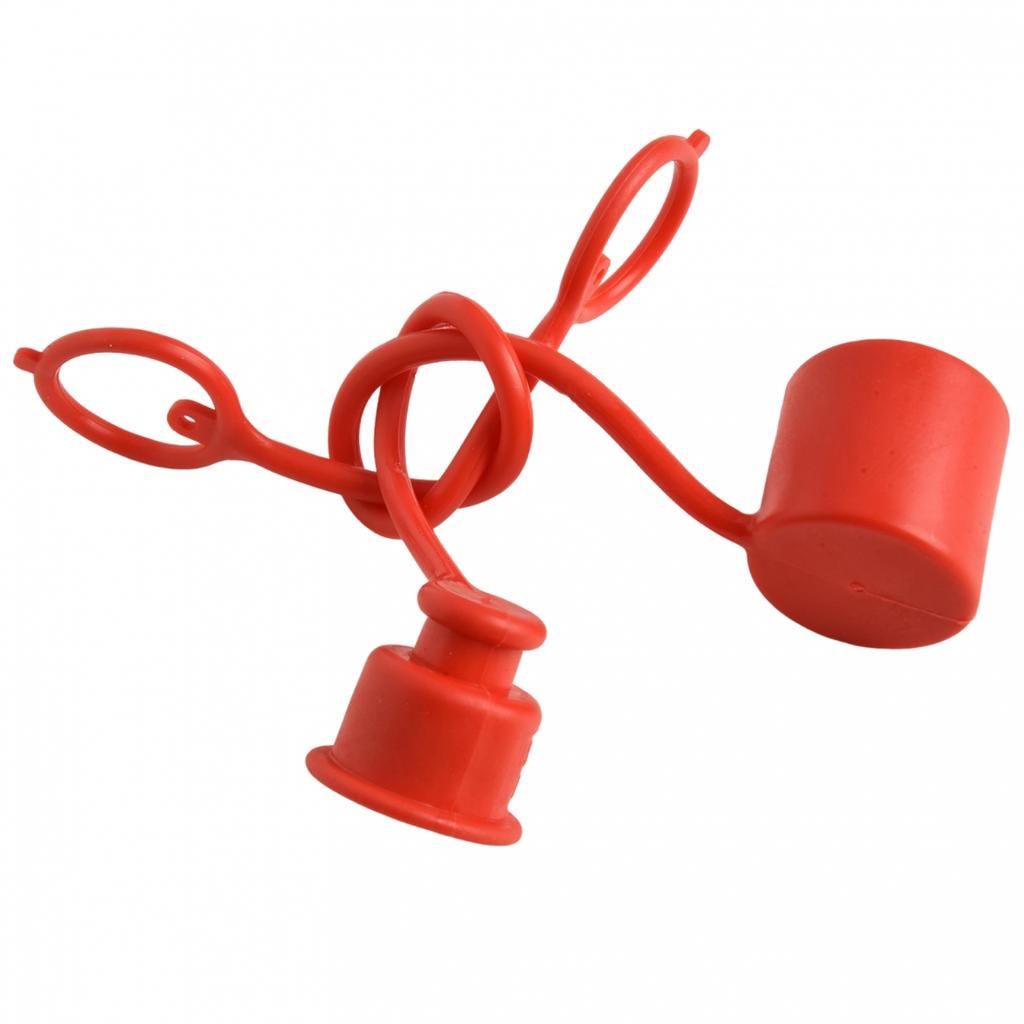 Weatherproof For Hydraulic Coupler Dust Covers 2 Sets Flat Face Red Color
