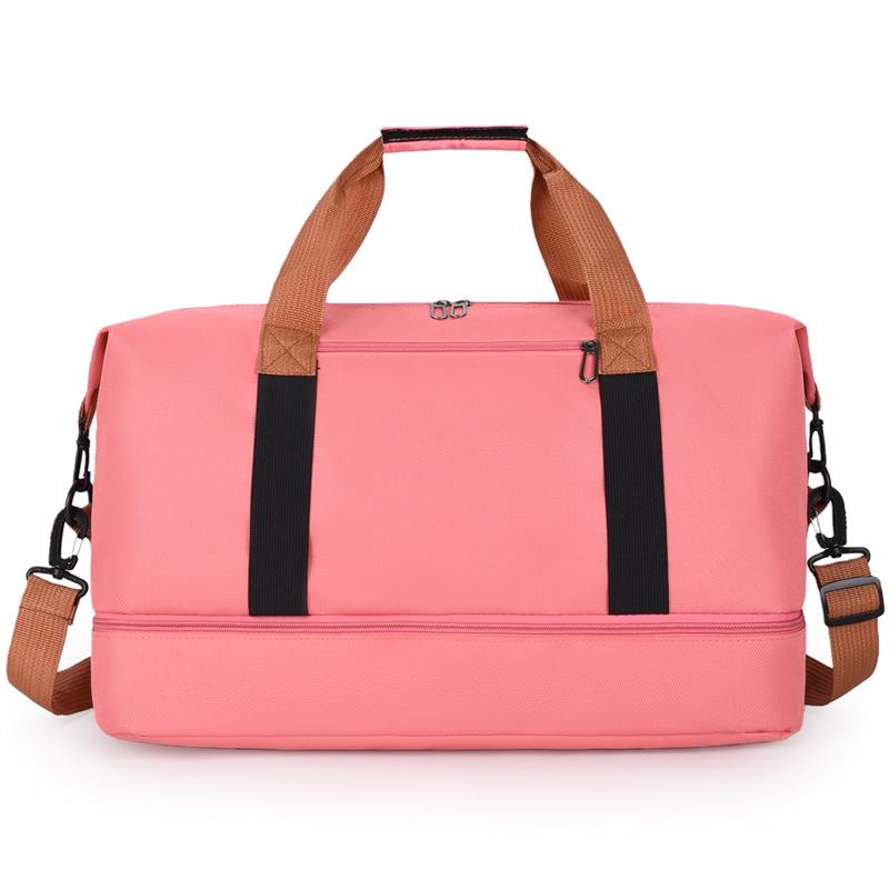 

Large Capacity Lightweight Travel Bag with Wet/Dry Compartment - Unisex Sports, Yoga, and Fitness Short-Distance Luggage. One Size