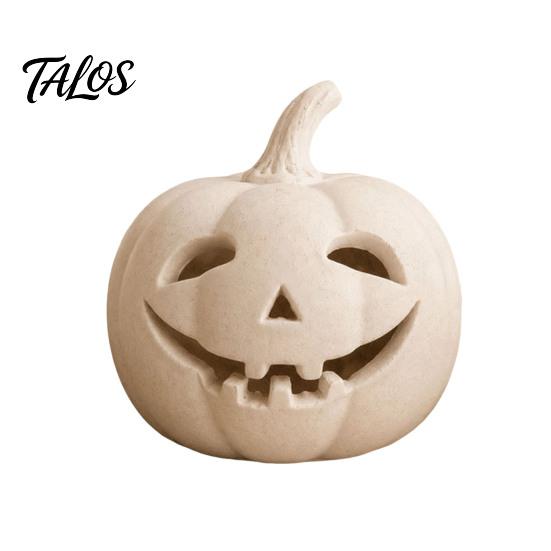 Unique Holiday Gifts Pumpkin Lantern Ornament, Resin Hollow Tabletop Figurine, Jack O Decor Decorative Table Centerpieces for Halloween And