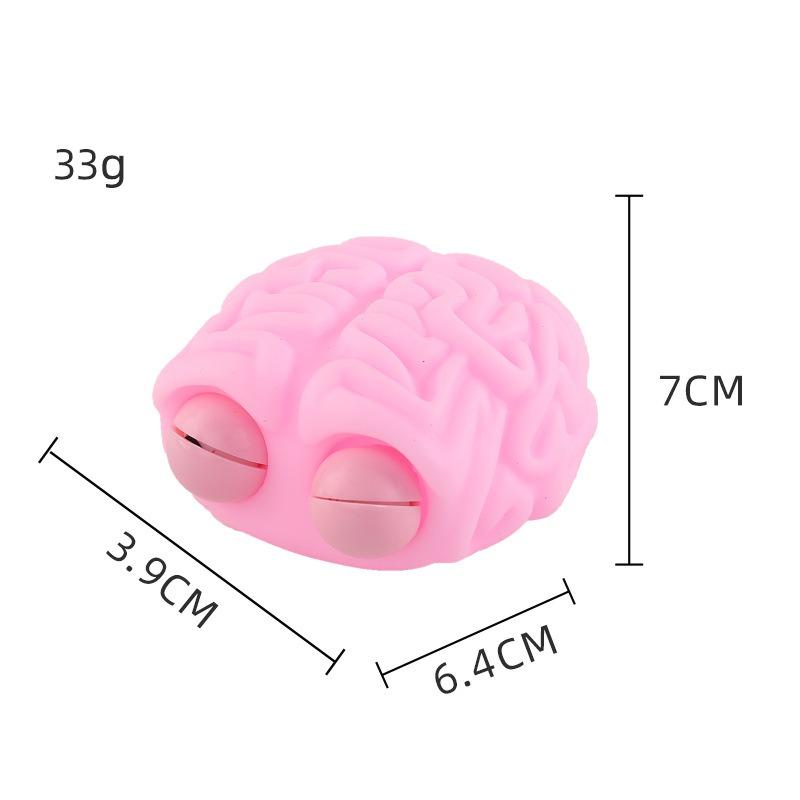 

Ovly Пучеглазые мозги Хэллоуин Креативный сумасшедший смешной причудливый декомпрессионный стрессовый игрушка Сжимаемые игрушки СДВГ Кавайный милый подарок